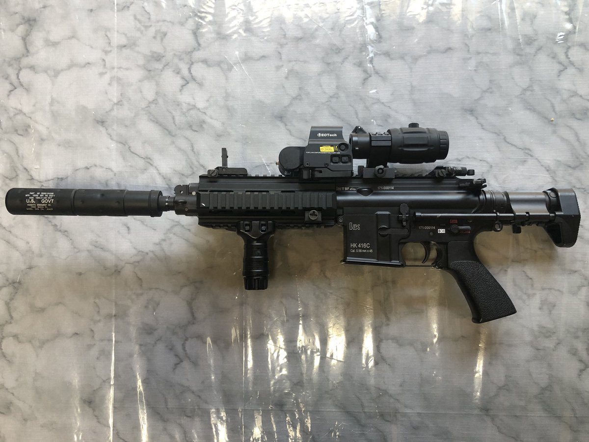 0226_azusa's tweet photo. 416Cもいいゾォ〜‼️
#416の日 #HK416 #416C #サバゲー #サバイバルゲーム #サバゲーマーさんと繋がりたい https://t.co/PF2Jw9O09a