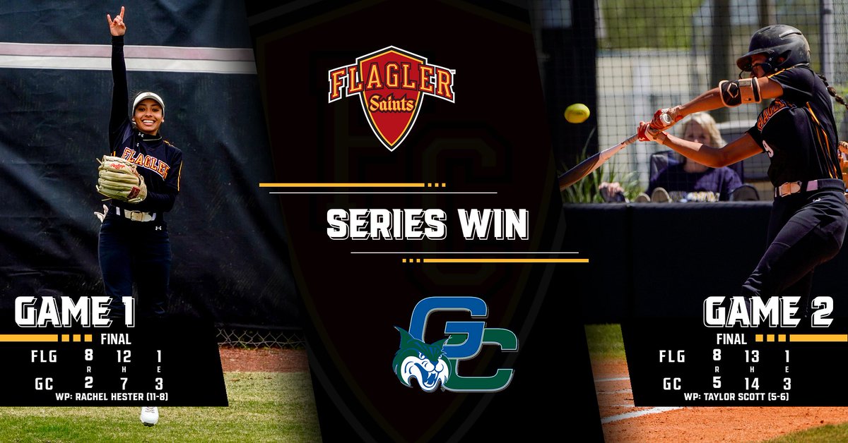 Series win 🤘

<a href="/FlaglerSoftball/">Flagler Softball</a> takes both from Georgia College Friday. The Saints scored 16 runs on 25 hits and will go for the three-game  🧹 tomorrow‼️

📰ow.ly/EzFH50IKZAu

#GoSaints