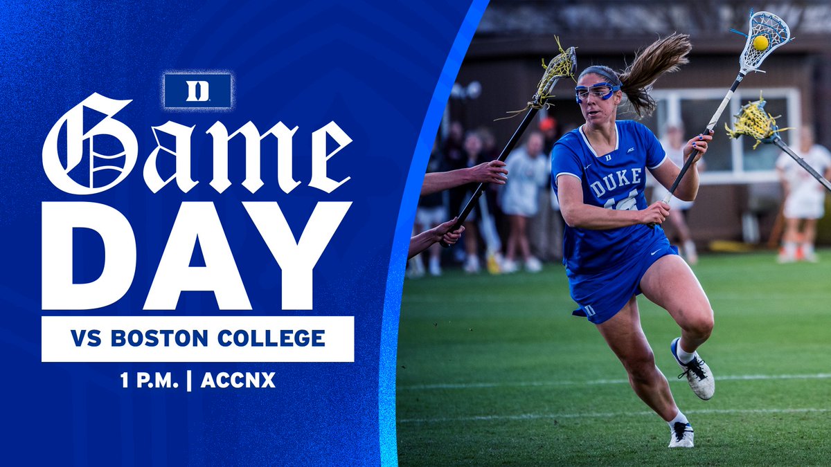 DukeWLAX's tweet image. 𝐒𝐄𝐍𝐈𝐎𝐑 𝐒𝐀𝐓𝐔𝐑𝐃𝐀𝐘❣️

🆚 #2 Boston College
📍 Koskinen Stadium, Durham, N.C.
⏰ 1 P.M.
🎟️ goduke.us/3utSKCr
📺 goduke.us/3uLqHOs
📊 goduke.us/2OxIX8A

#GoDuke 🔵😈🥍