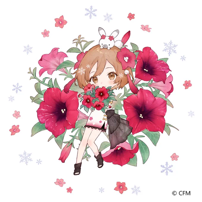 ボカロ×お花コラボの第三弾!今年は『MEIKOペチュ』🌺
こちらのイメージイラストを描かせていただきました!MEIKOカラーの真っ赤なお花が鮮やかでとても綺麗です…!🌺❤️ 