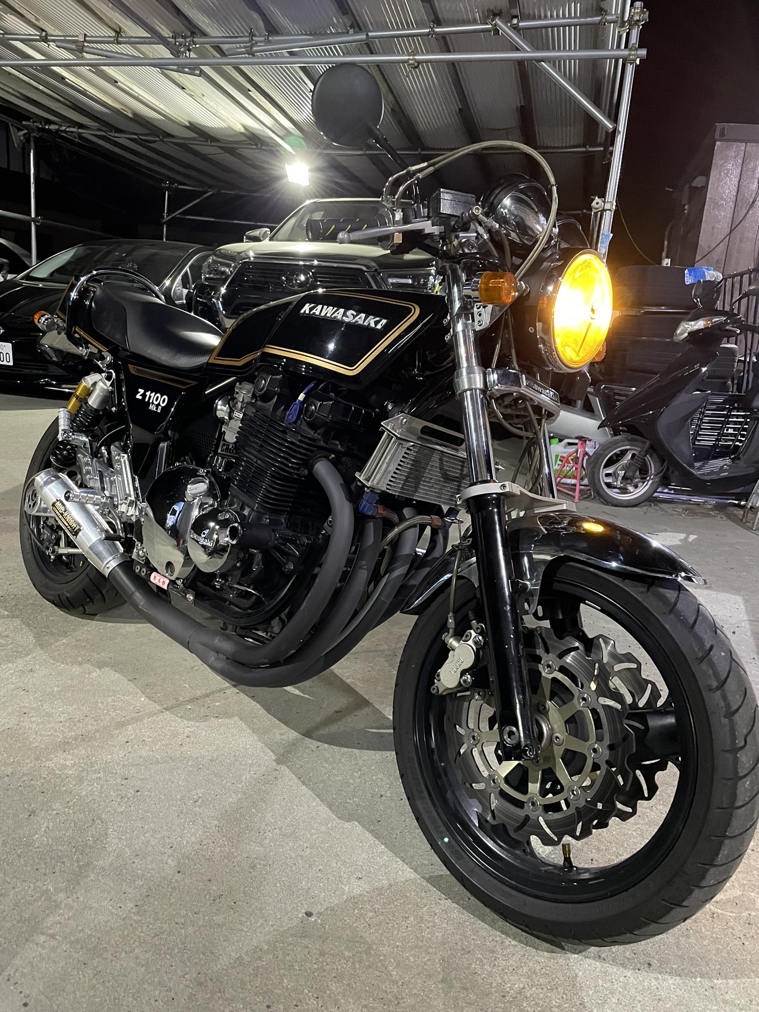 Kawasaki 仰々しい kz1000 mk2 マーク2 バックステップ