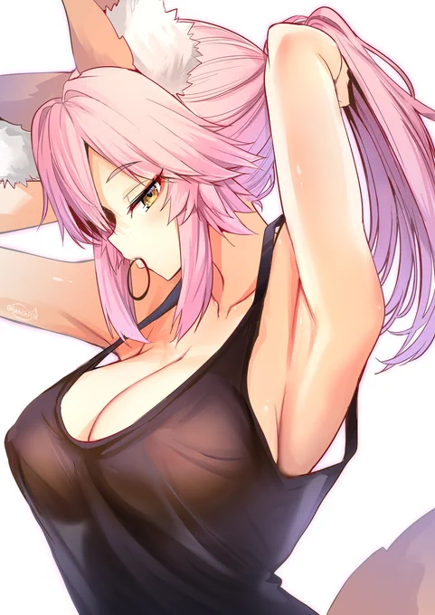 ポニテキャス狐 #玉藻の前 #キャス狐 #Fate/EXTRA https://t.co/j4h9QAiQfw 