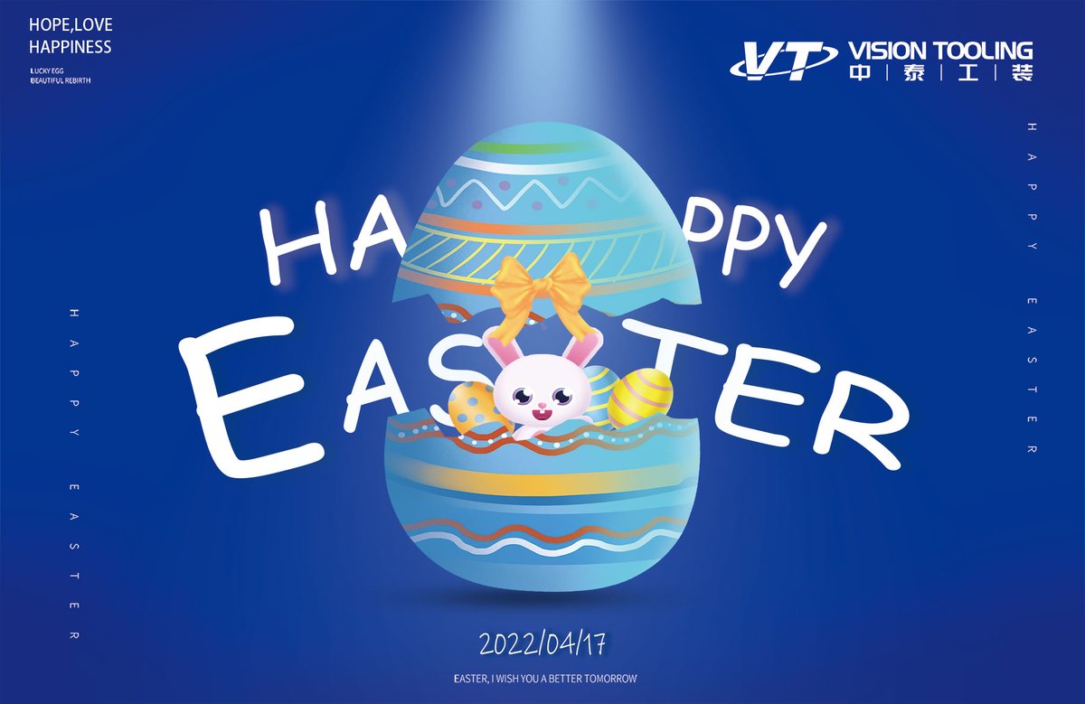 Visiontoolgroup's tweet image. It is Easter today, happy easter day! A little greeting awakens all the good things. May you have good luck and happiness every day! #toolmaking  #tooling #metalstamping  #Easter  #easter2022 #EasterSunday #easteregg