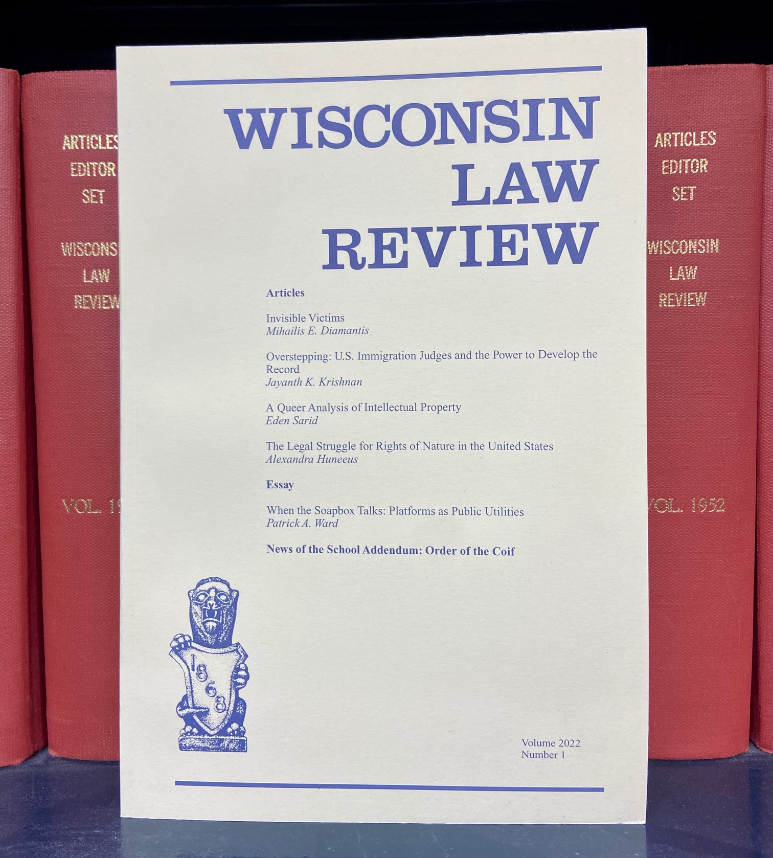 Wisconsin Law Review on Twitter "Volume 2022, Number 1 is now