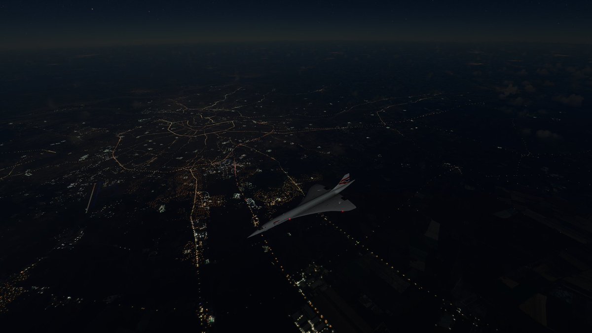 Adk0n77's tweet photo. Being a child of the 70's/80's I was always fascinated with the #Concorde. Now thanks to #DCDESIGNS and #MicrosoftFlightSimulator I can be in awe once again. #VirtualPhotography #PhotoMode #VirtualPilot. https://t.co/JR4pTTIB5j