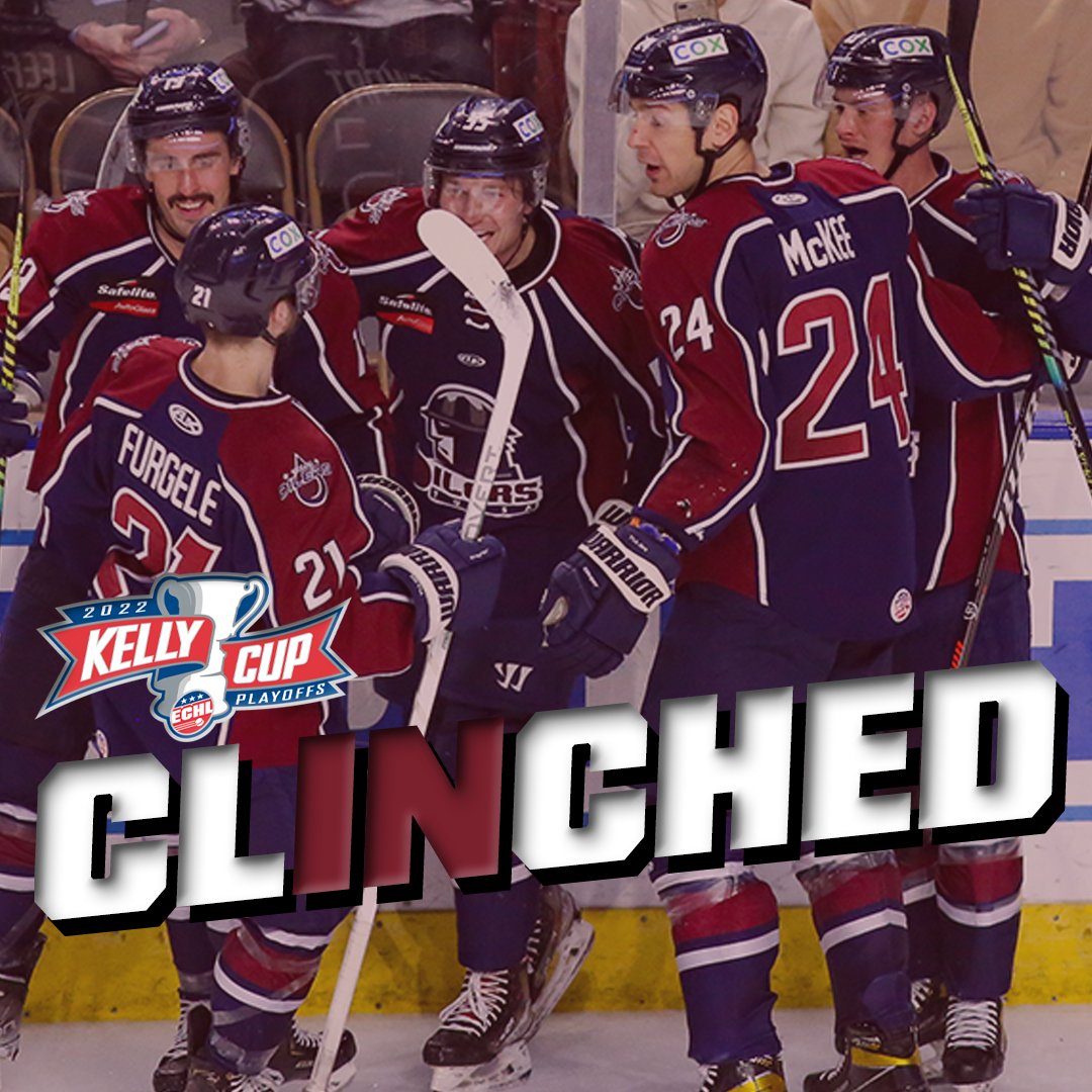 ECHL's tweet photo. Hey, @tulsa_oilers, welcome to #KellyCupPlayoffs22 https://t.co/YiaL9hOjhf