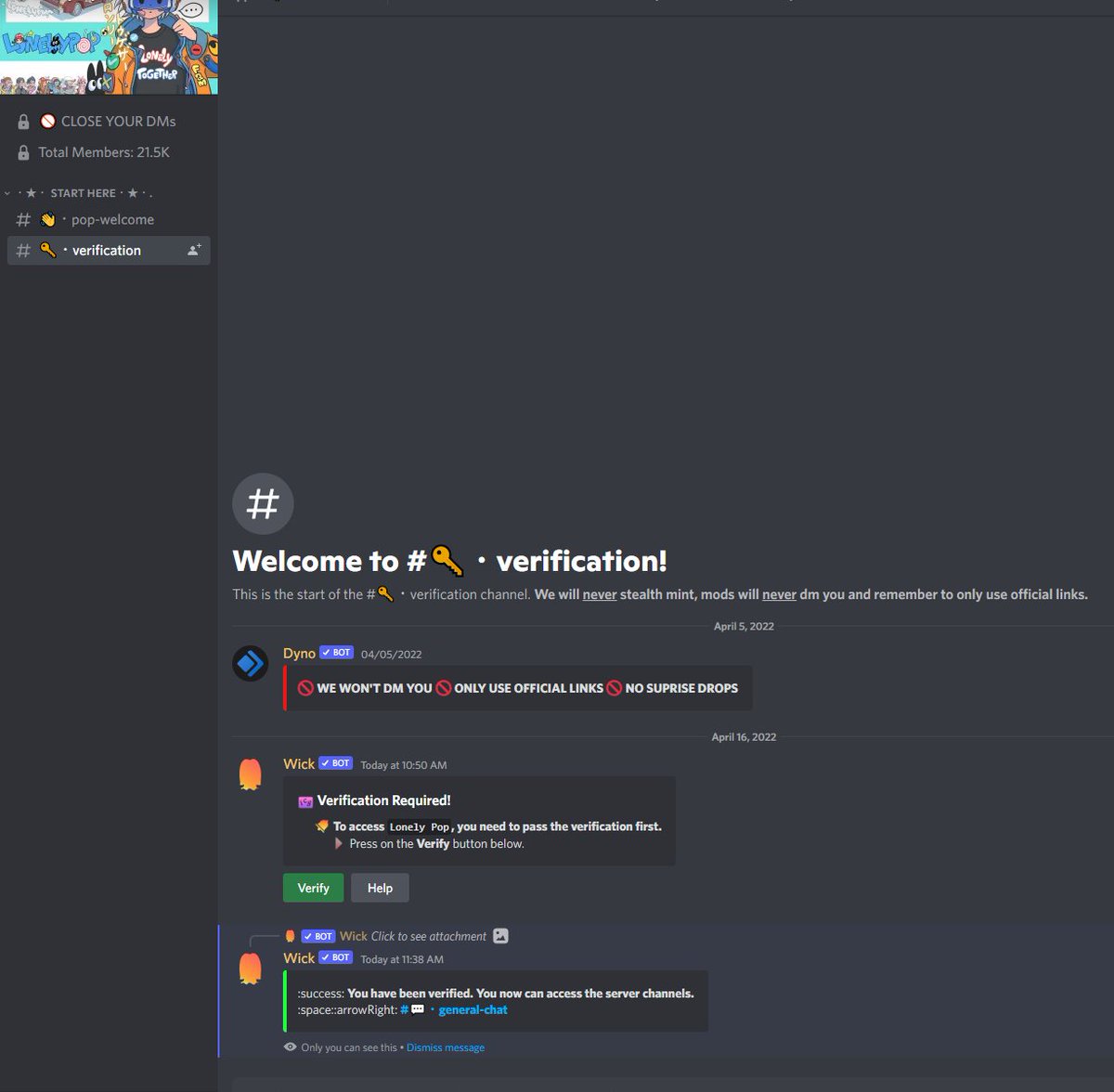 2ethminer's tweet photo. @LonelyPopNFT apparently verified by unable to join general chat:: https://t.co/JexUrGEqxI