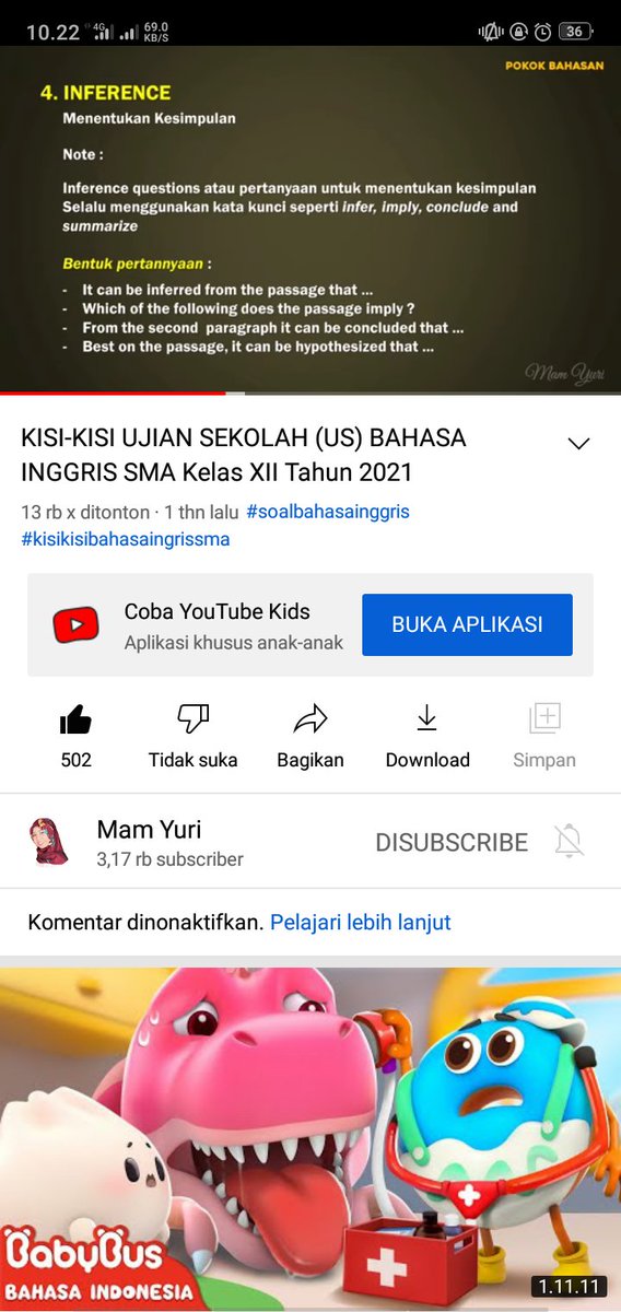 liaasyhp's tweet photo. Ujian Sekolah! Aku nemu channel bahasa Inggris yang bagus nih. Menurutku penjelasannya jelass banget &amp; gak bikin ngantuk 🤩 Semoga bisa jadi referensi, mootss!

Bantu help rt/like, thank you<33 

#ambis #AMBISVERSE https://t.co/909uEdBYfQ