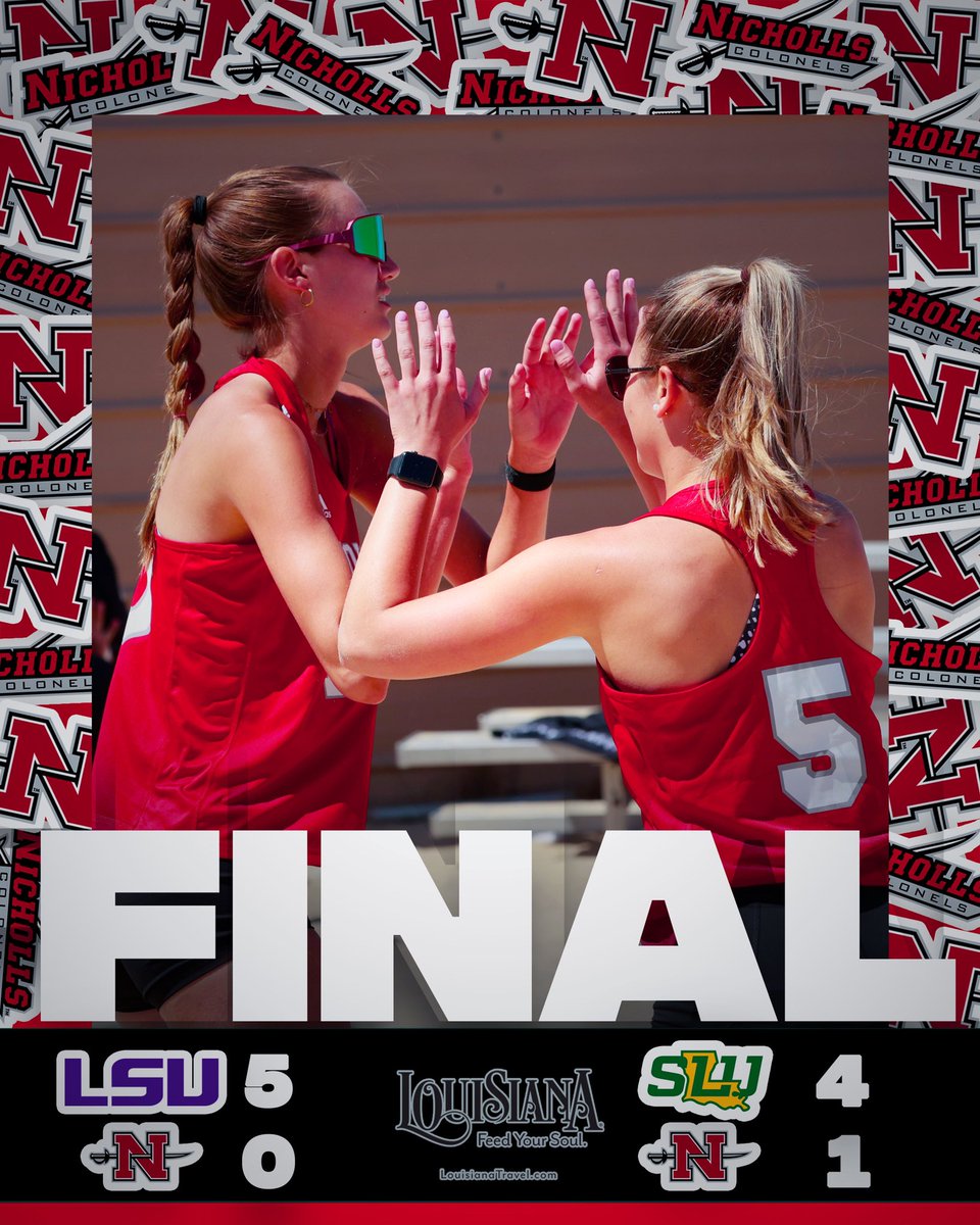 Nicholls_VB's tweet photo. Emily and Kylie with their second win of the season 🥳 https://t.co/O2U2eEKOVj