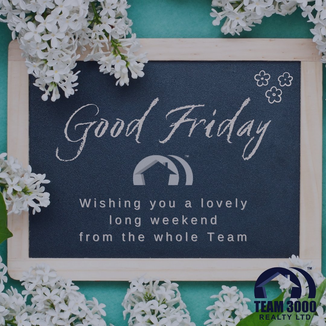Team3000Realty's tweet photo. We hope that you have a safe and happy long weekend! We look forward to connecting with you after this short break. We will be back in the office on Tuesday!
.
.
.
.
.
.
.
#T3KRealty #T3KHoliday #goodfriday #longweekend #homes #realestate #familytime #friendshipfriday https://t.co/2t7vcamg7x