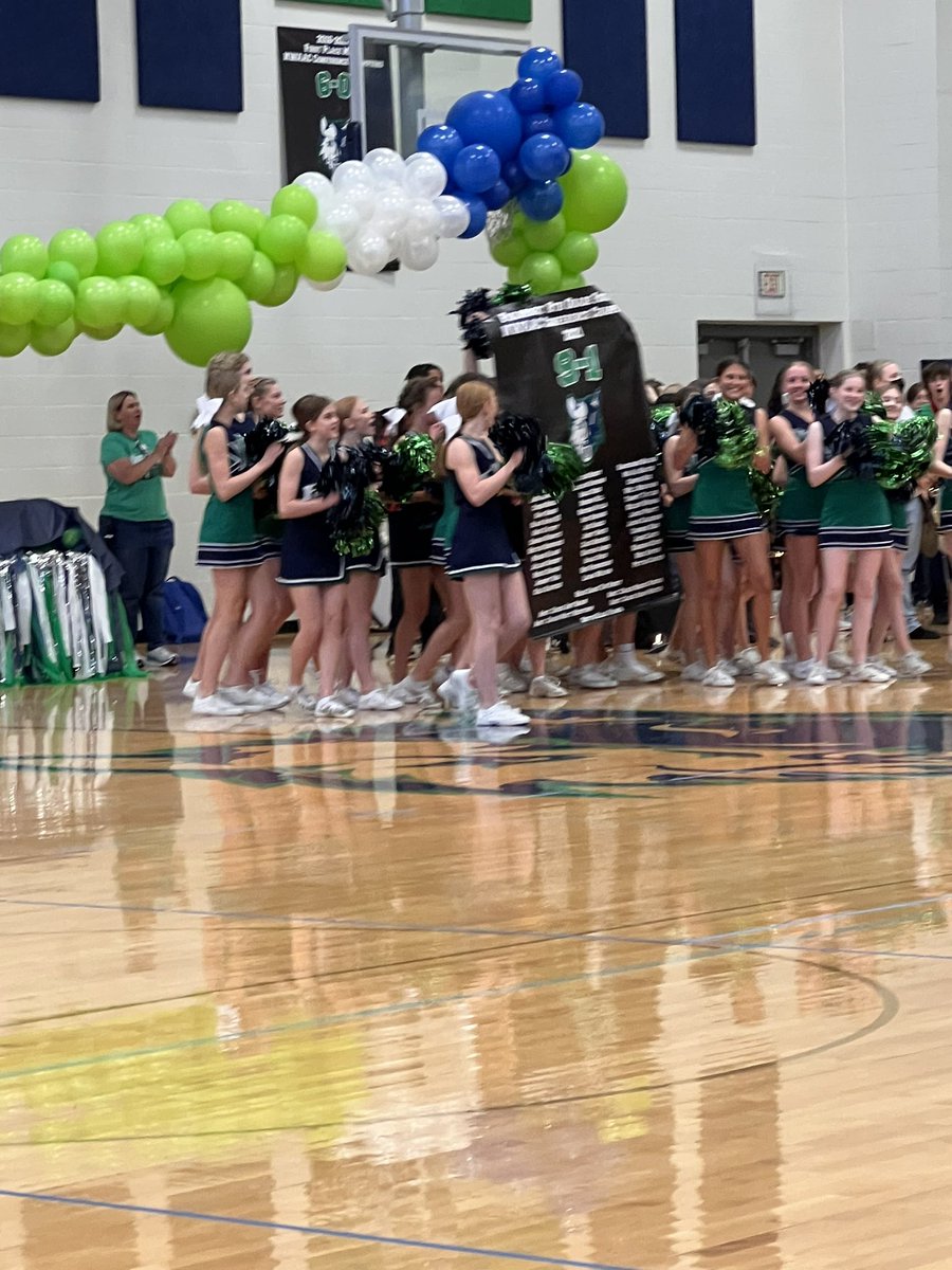 FJHSTWolves's tweet photo. We put the bow in the 2021 season with our championship banner. Congrats to our volleyball team at Fulbright and all of our awesome programs at FJHS.  At Fulbright Excellence is Expected.  Wolves on 3!!! https://t.co/4yNIzyDRxT