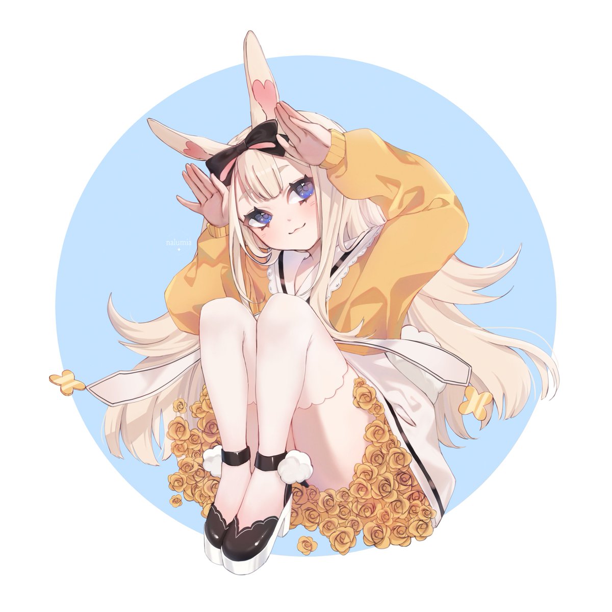 Bunny hops in 💛 #yenillust