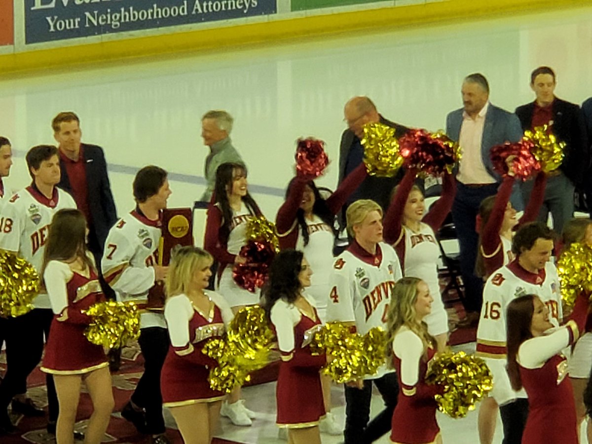ReneaInDenver's tweet photo. End of a winning week @UofDenver Enjoyed a midday concert with a group of talented students @DU_Lamont and joined @DU_chancellor to celebrate our 9-time @DU_Hockey national champions #FridayThoughts https://t.co/UgIJrJJ4E8