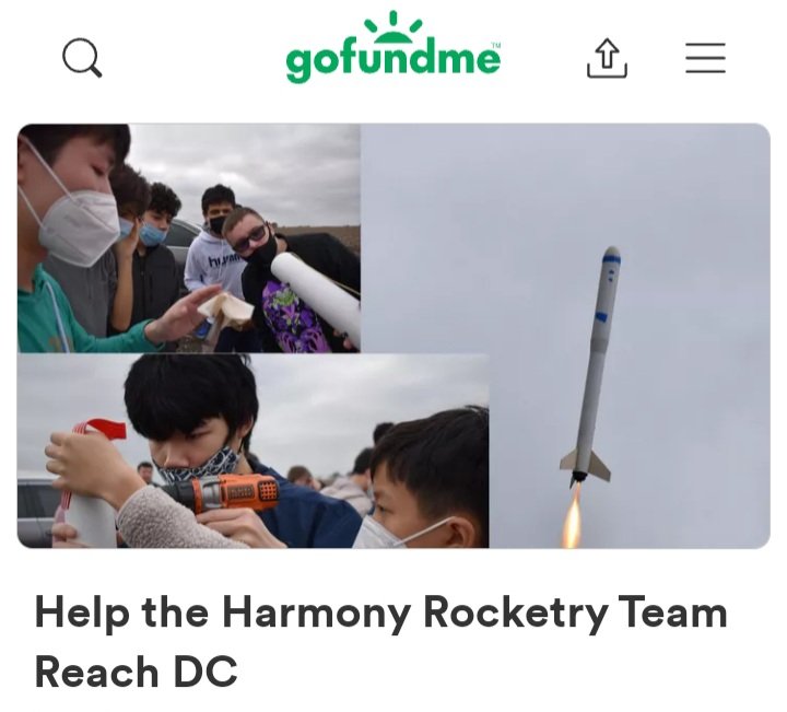 Hi Dear Texan <a href="/elonmusk/">Elon Musk</a>  Do you know in Austin there is only one rocketry team to go Washington DC for competition. This is my son's school's team.  Could you please support them? Thank you...
gofund.me/381071f5