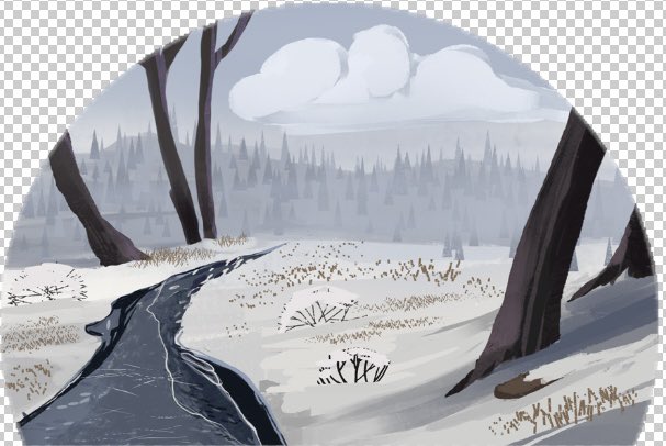 TMosasaur's tweet photo. Some backgrounds I painted today. https://t.co/C8xKoCffeh