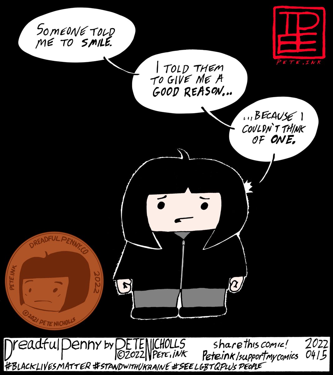 DreadfulPennyPg's tweet photo. It's the latest #DreadfulPenny comic by 
@PeteNicholls_ &amp; https://t.co/cETml1kRQe!

FOLLOW @_DreadfulPenny

FOLLOW THIS ARTIST: @PeteNicholls_

https://t.co/Kt0OduKw9V

#webcomics #webcomic #cartoons #cartoon #emo #emogirl #goth #gothgirl #smile https://t.co/ooXhYfMpX1