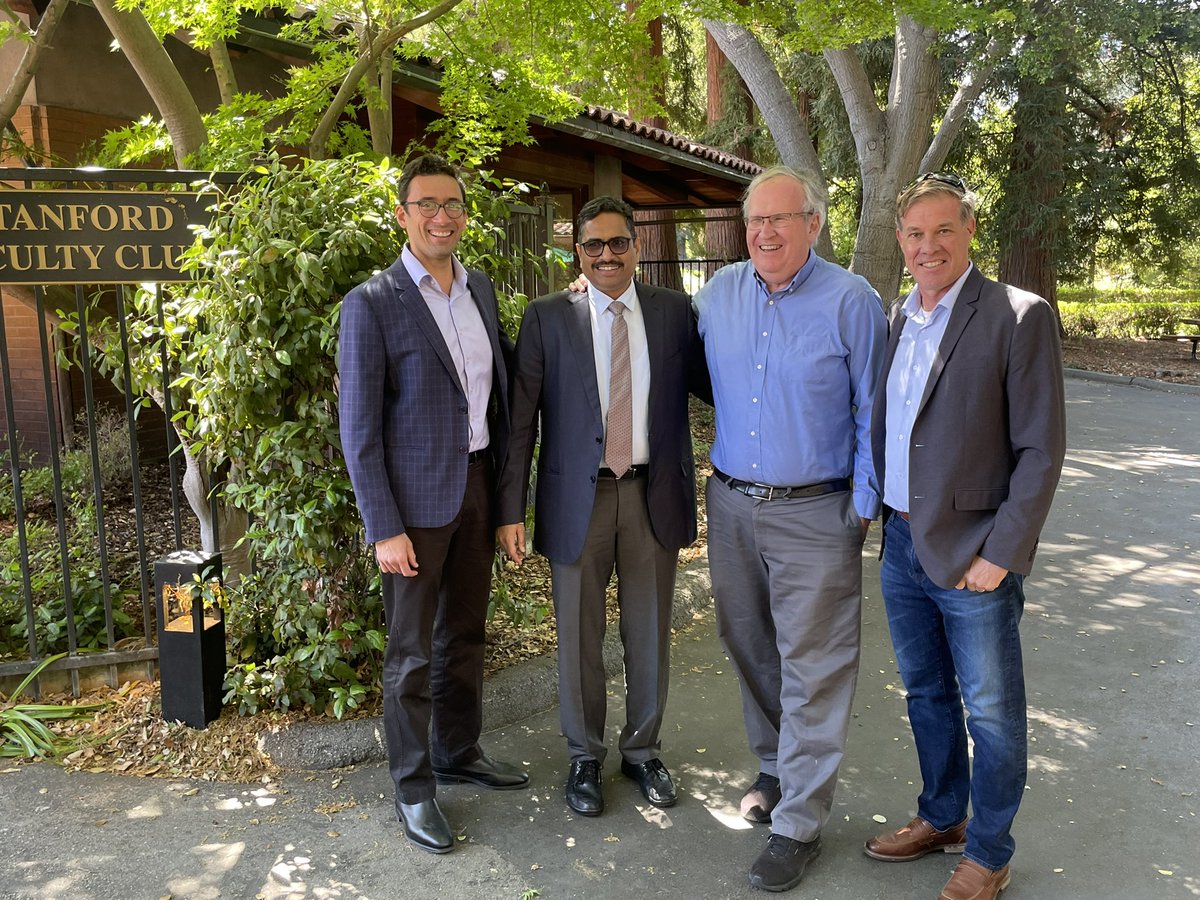 “Find a group of people who challenge and inspire you; spend a lot of time with them, and it will change your life.”

Interesting Conversations &amp; Inspiration to meet <a href="/sgblank/">steve blank</a> <a href="/JoeFelter/">Joe Felter</a> <a href="/arzandc/">Arzan Tarapore</a> &amp; talk about <a href="/India_iDEX/">iDEX DIO</a> <a href="/DefProdnIndia/">Defence Production India</a> &amp; innovations in Defence <a href="/Stanford/">Stanford University</a>