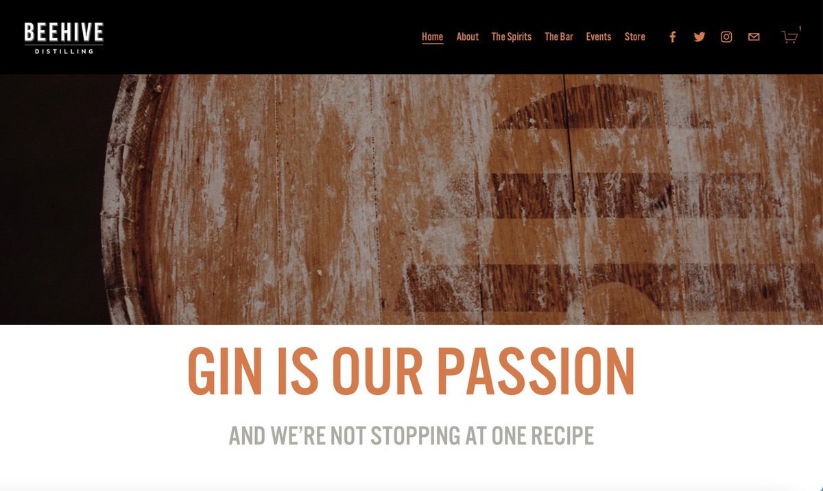 Our new website is live! Check it out — you can sign up for our newsletter, snag merch from the store, learn about our spirits, and so much more. beehivedistilling.com