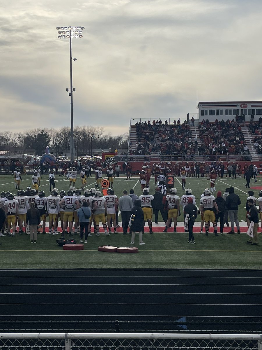 The staff attended <a href="/CycloneFB/">Iowa State Football</a> practice this evening at Gilbert HS! Was fun to see how they operate during practice! #StatesmenNation