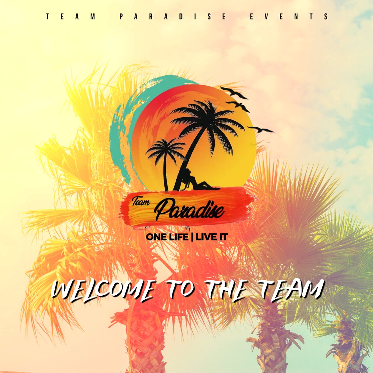 INTRODUCING TEAM PARADISE EVENTS🏝
NEW TEAM ON THE BLOCK❗❗❗ 

ONLY BARE VIBES AND POSITIVITY🔝💯 

HUMBLE BEGINNINGS TURN INTO SOMETHING GREAT💯

SHOW US SOME SUPPORT YALL🌞
FOLLOW AND SHARE📈
#ONELIFELIVEIT