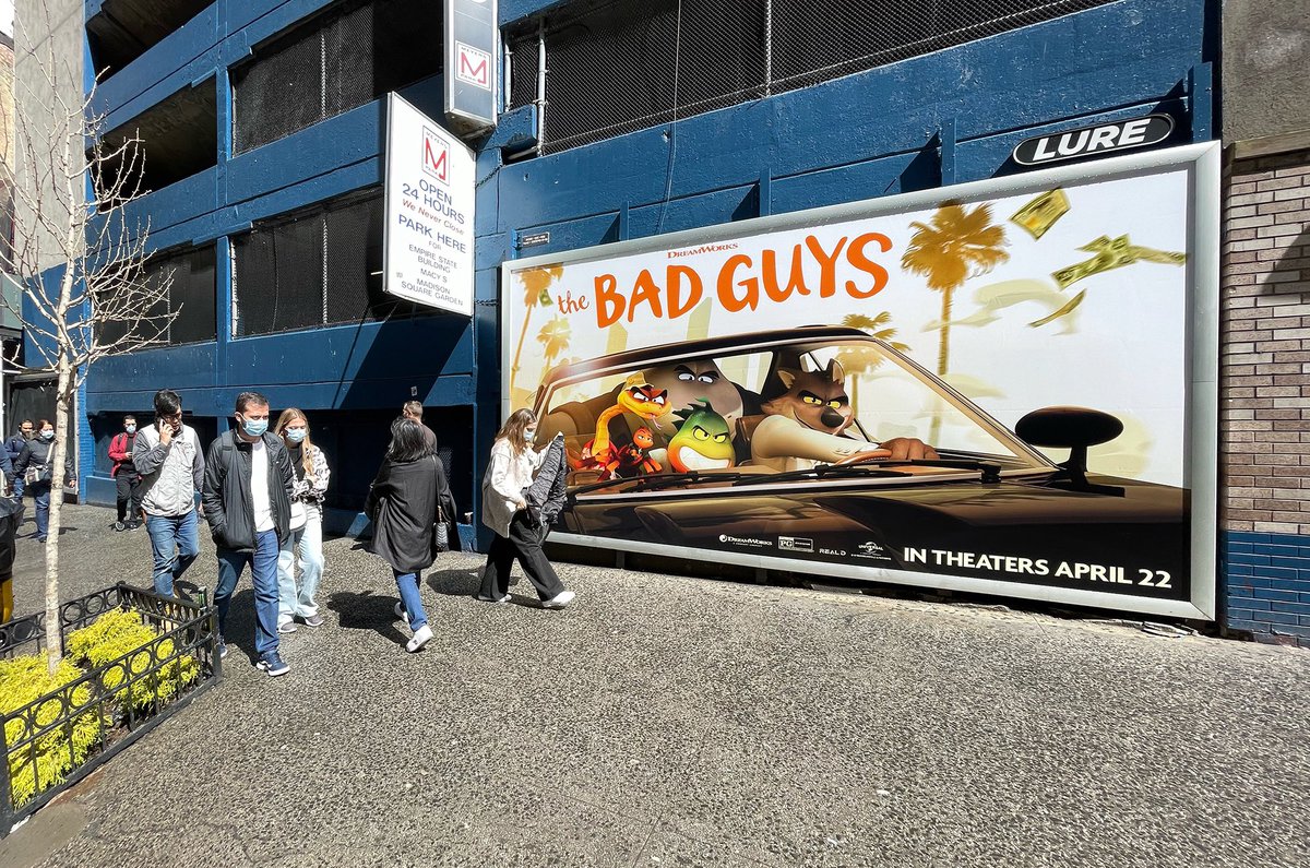 LureOutdoor's tweet photo. #TheBadGuys is coming to #midtown #nyc https://t.co/fRRSuNxAT0