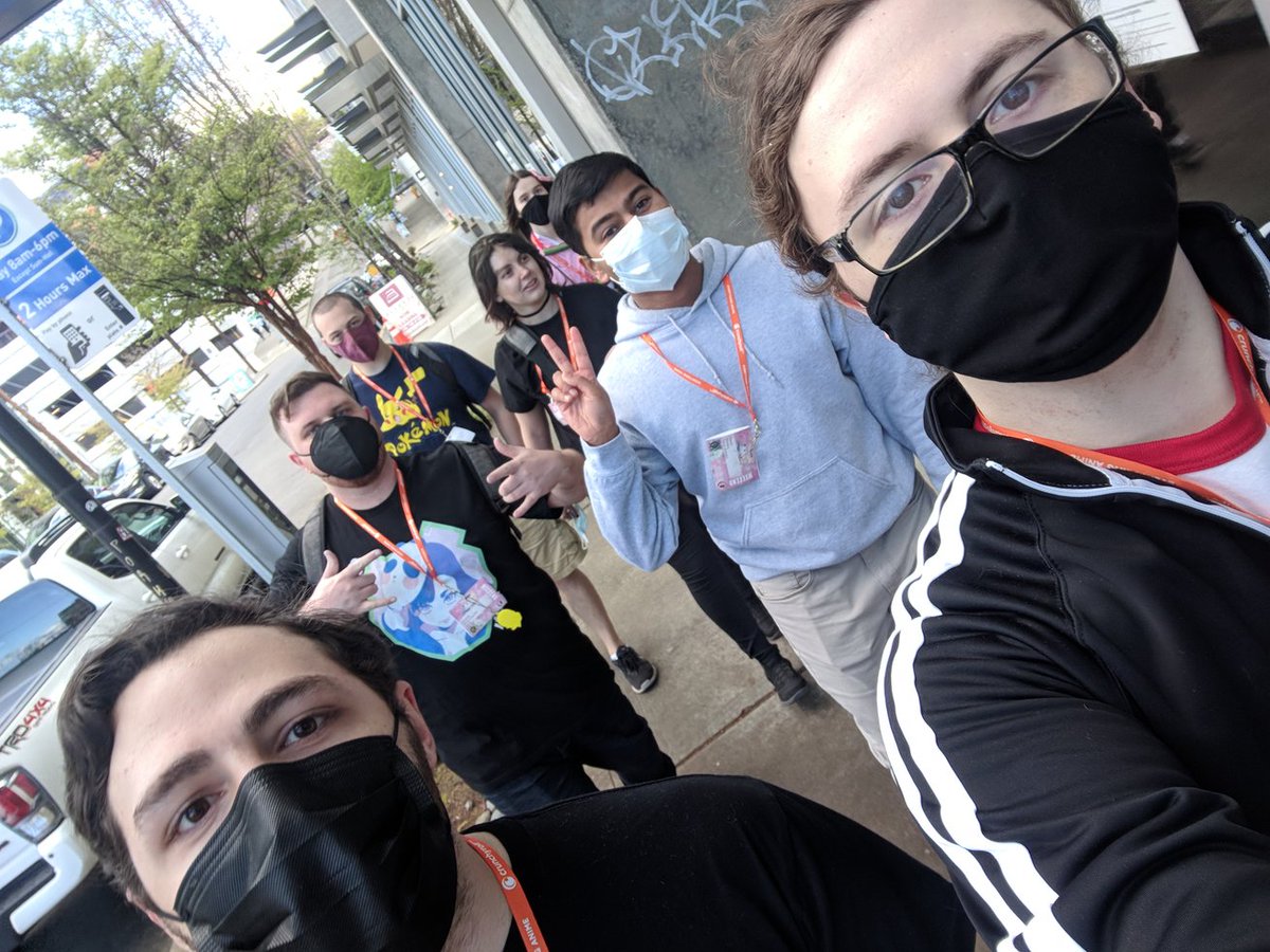 MiseliaDev's tweet photo. Spiked Strawberry shake, OmoCat booth, and the CREW. #MisCon https://t.co/6UDjDaU7nV