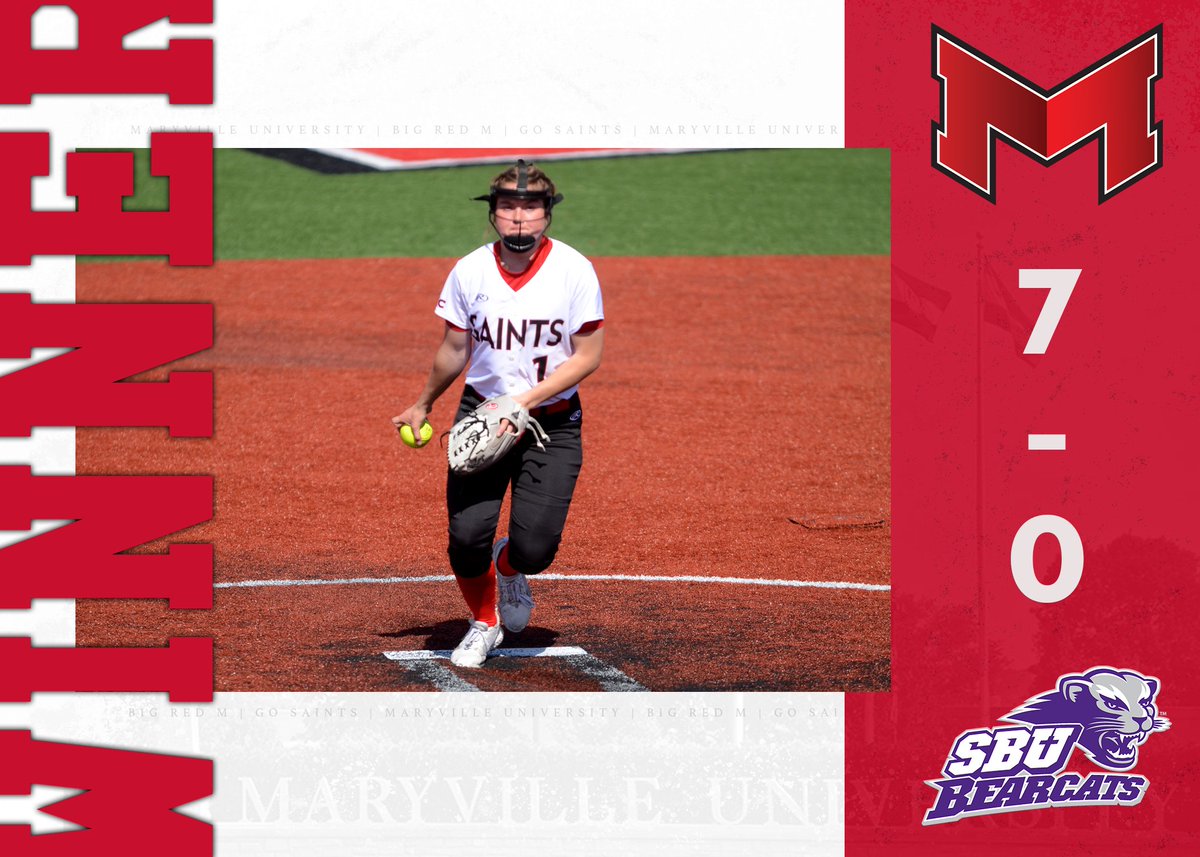Maryville Athletics (@maryvillesaints) on Twitter photo 🥎 <a href="/MaryvilleSB/">Maryville Softball</a> earned a game two victory over SBU behind Emersen Heron's complete game, two-hit💎! 🐾🥎 #BigRedM #GLVCsb
Recap: bit.ly/3xyb3YQ 🥎 <a href="/MaryvilleSB/">Maryville Softball</a> earned a game two victory over SBU behind Emersen Heron's complete game, two-hit💎! 🐾🥎 #BigRedM #GLVCsb
Recap: bit.ly/3xyb3YQ