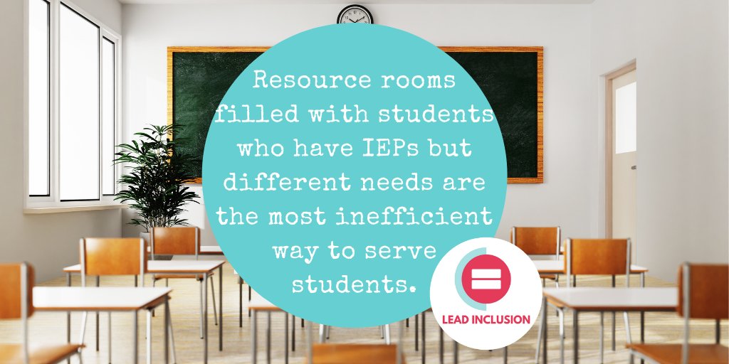 ⏱ Resource rooms filled with students who have IEPs but different needs are the most inefficient way to serve students. Let's provide small-group intervention on specific skills instead. #spedchat #allmeansall #successforall #inclusion #edchat #globaled #inclusion #UDLchat
