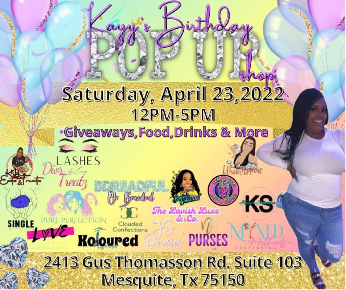 LashesbyEnvy's tweet photo. DFW 🗣
April 23, 2022 @EnvyInc will be in Mesquite for Kayy’s Birthday Pop Up Shop🥳 

@EnvyInc will have all products on the website available for purchase!

Come out and support🫶🏽🛍

#lashes #bodyscrub #dfwpopupshop #mesquitepopupshop #mesquitelashes #minklashes https://t.co/9v8HgfvH7c