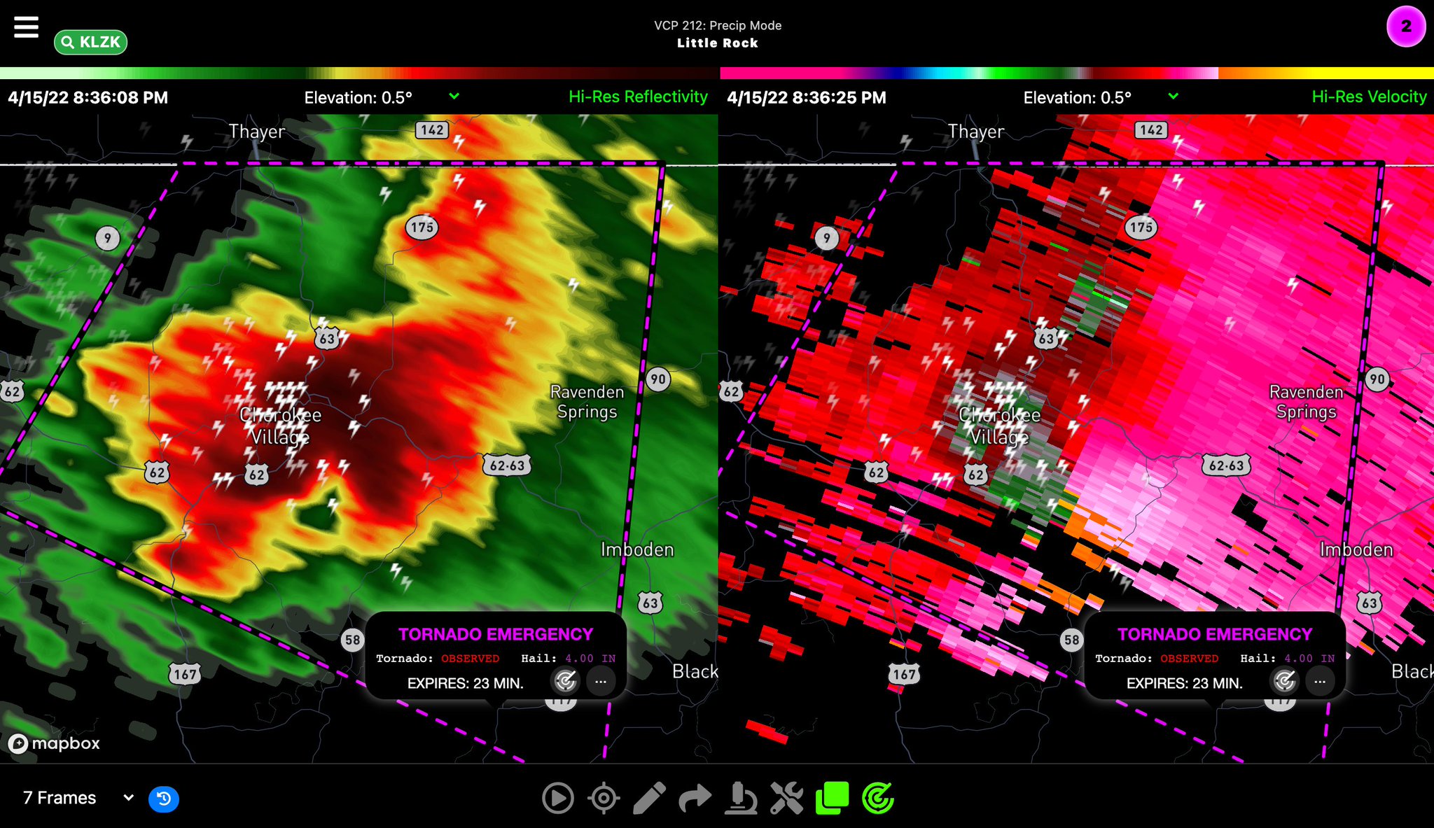RadarOmega on Twitter "🚨TORNADO EMERGENCY🚨 continues for Cherokee