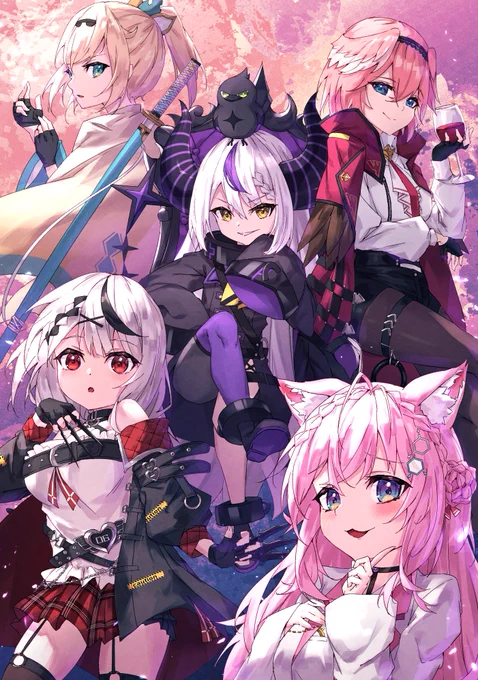 秘密結社holoX
#laplus_artdesu #さかまた飼育日記 #こよりすけっち #Luillust #いろはにも絵を 