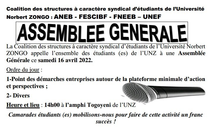 KSoaiba's tweet photo. Demain à 14h à l'université Norbert Zongo https://t.co/8qQo4BWdZu