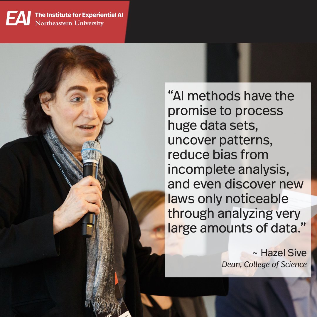 Experiential_AI's tweet photo. Check out more quotes from our @Northeastern deans who spoke at our Discover Experiential AI launch last week. A huge thank you to them all for their participation and fascinating insights at our Advancing #AI Across Disciplines panel. #ArtificialIntelligence #letsaitogether https://t.co/ZrtTsZ2toS