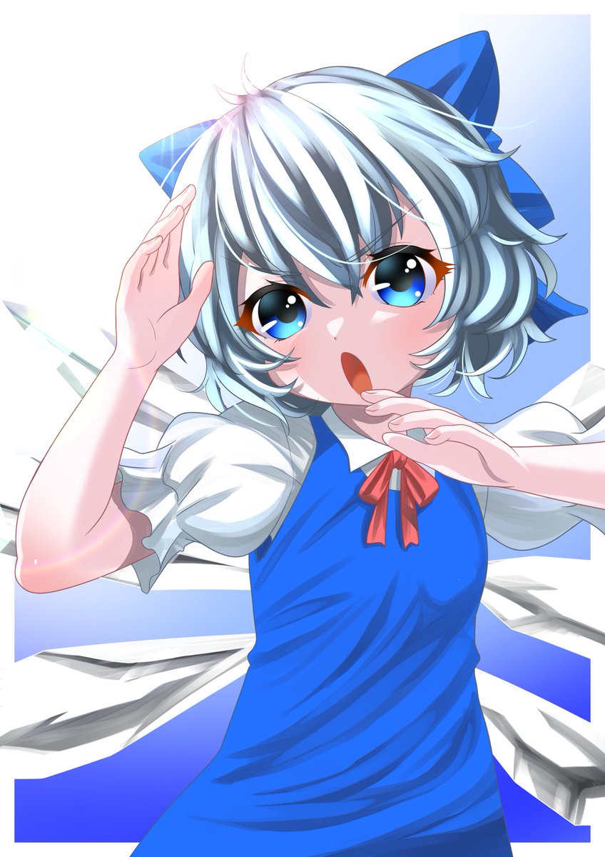 sisyou's tweet photo. イラスト投稿９作目なんでチルノちゃん！ https://t.co/ktB9I4VfBx