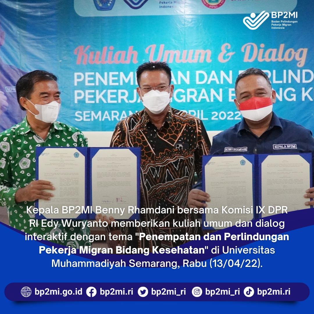 Vitahrz's tweet photo. Kepala BP2MI Benny Rhamdani bersama komisi IX DPR RI Edy Wuryanto memberikan kuliah umum dan dialog interaktif
2 Tahun Kepemimpinan
#BennyRhamdaniBP2MISukses https://t.co/hYHKX5e4or