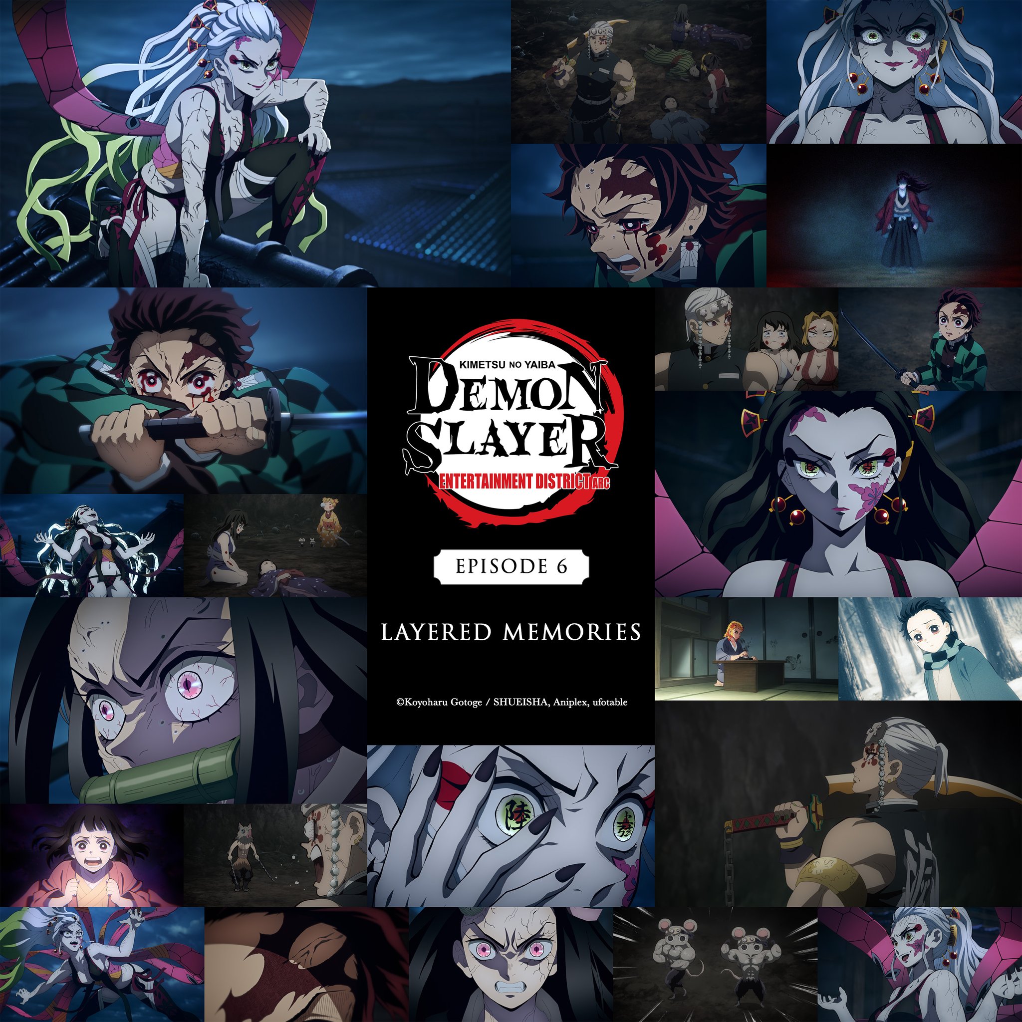 Demon Slayer: Kimetsu no Yaiba (English) on X: Demon Slayer: Kimetsu no  Yaiba Entertainment District Arc English dub Episode 6 Layered Memories  is streaming now on @Crunchyroll and @Funimation! 🔥   /