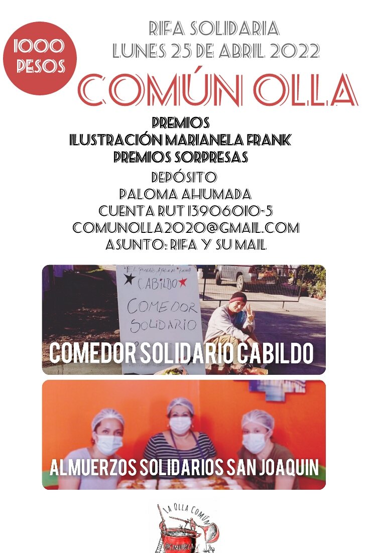 ComunOlla's tweet photo. Les pedimos apoyo en difusión en sus RRSS:Instagram, Facebook. Nos podrían ayudar mucho, mucho.
Apoyo mutuo entre todos para la alimentación en las comunas de San Joaquín y Cabildo https://t.co/HVN7caWYkE