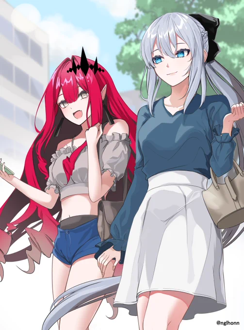 お出かけトリ子&モルガン(修正して上げなおし)
#FGO 