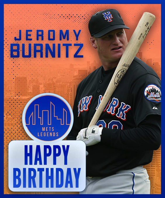 Happy Birthday, Jeromy Burnitz! 

Don t think we forgot about you, you damn legend. 