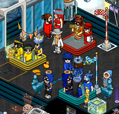 GomezCartoons's tweet photo. YA TIENES EQUIPO PARA EL EVENTAZO DE @bombastic_radio ??? En el equipo azul te estamos esperando.
MAÑANA mas de 1000c en premios para el equipo ganador, no te lo podes perdeeeeer!
#BombasticWar #TeamAzul #Habbo https://t.co/2tsRHemBCl