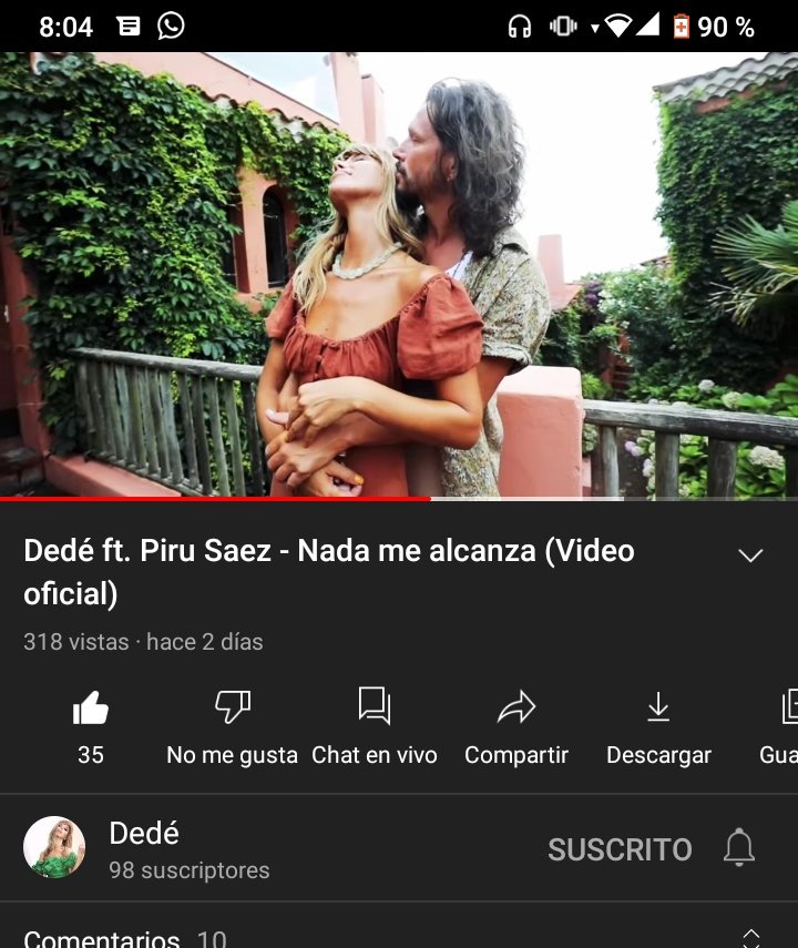 El 13 de abril se estrenó el videoclip de la canción nada me alcanza junto a <a href="/pirusaezoficial/">Piru Saez</a> y Dede está hermosa la canción #nadamealcanza