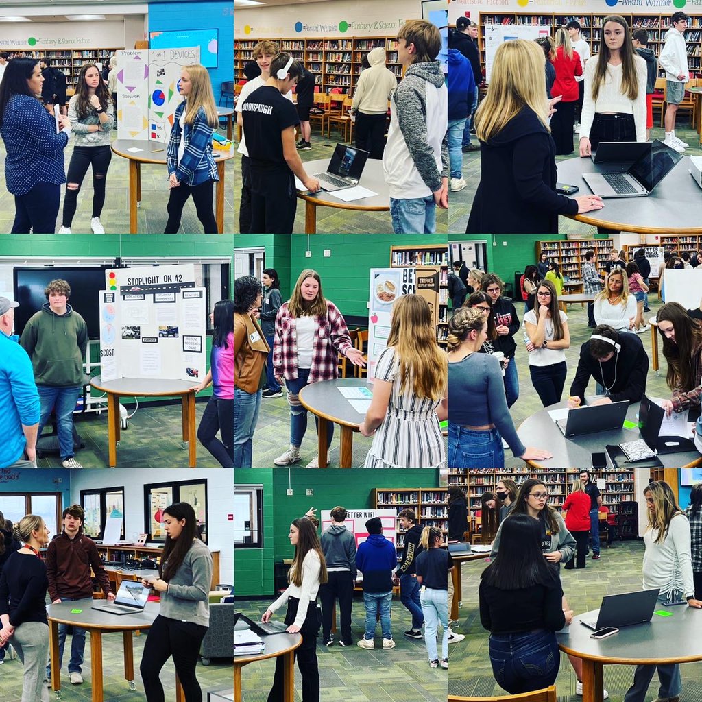 MissTinberg_JA's tweet photo. Our School Solutions Fair was a success! Our English 9 classes did an awesome job presenting their ideas, and we had so many wonderful guests come to see their work. Thanks to everyone involved! #japioneerpride #youmatterja https://t.co/2jZq2RWCgv