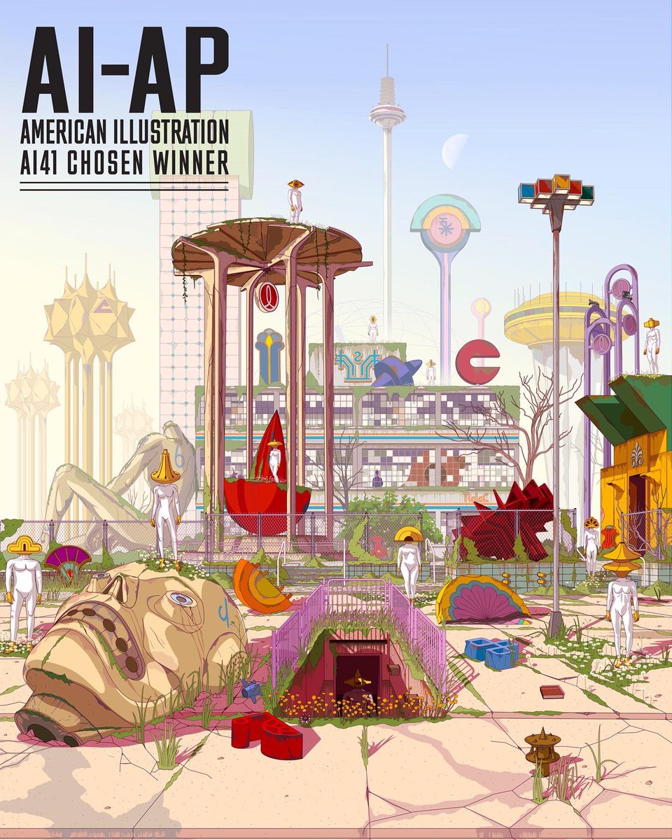 Great news!! My illustration “LOS EXTRANJEROS” has been CHOSEN WINNER of the American Illustration 41 <a href="/AmericanIllust/">AmericanIllustration</a> 

It will appear online as part of The AI-AP ARCHIVE collection at ai-ap.com

Cheers 🥂🍾!!! 😃