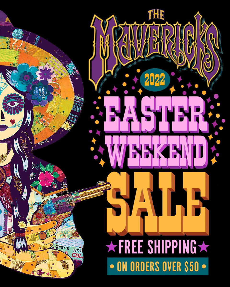 raulmalo01's tweet image. The Easter Weekend Sale is here! 🌺 Get free shipping on all orders over $50 ✈️ Shop now at themavericksmerchworld.com! 🌎 @MavericksMusic 

#TheMavericks #MerchWorld #EasterWeekendSale