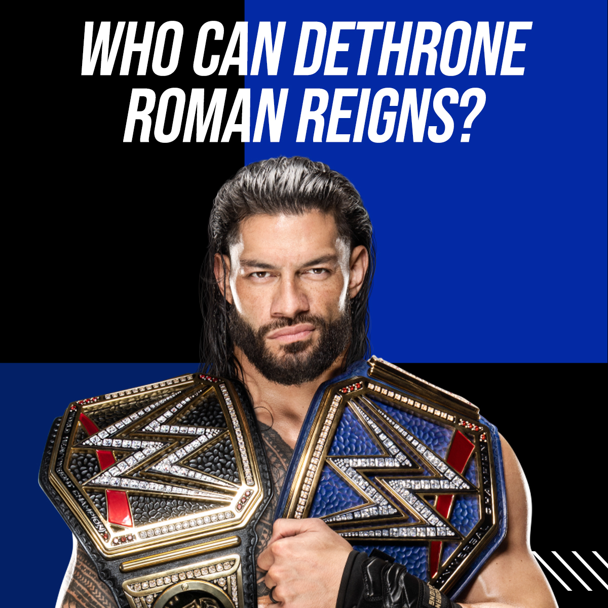 WWEIndia's tweet photo. Is there any stopping @WWERomanReigns? 

@HeymanHustle #SmackDown https://t.co/9BjPm9jrBy