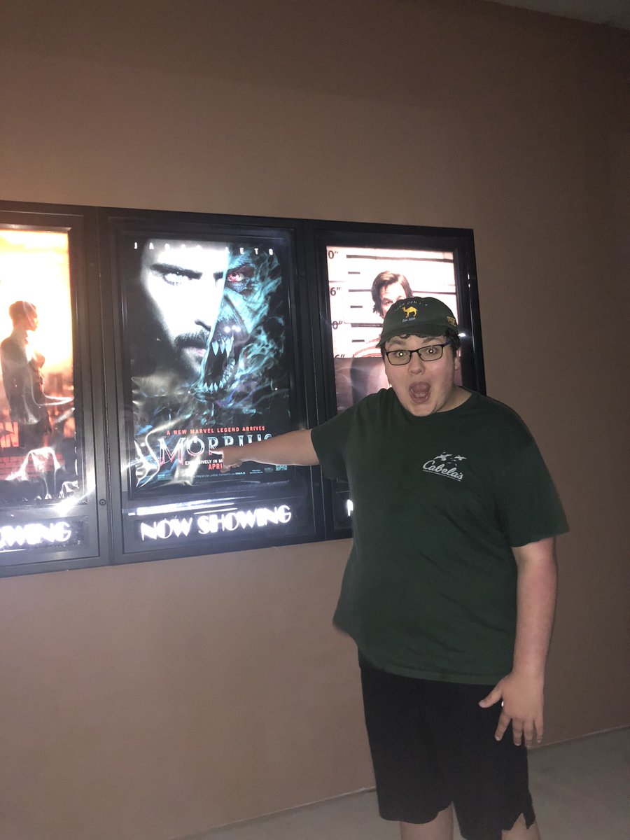 nolgara's tweet photo. went and saw morbius with @MilkLois #morbius #MorbiusSweep #MORBIUSARMY #morbiusmonday #morbiuswallpaper https://t.co/BNudgl8YqF