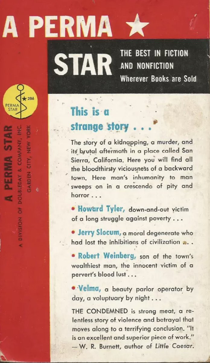 RichardDCarlson's tweet photo. 11/ Hardback & paperback editions of Jo Pagano’s “The Condemned” — the source material for “The Sound of Fury.” Just as the film was later re-titled (“Try and Get Me,” as it’s now known), Pagano’s book was also later re-titled: “Die Screaming”!😱😬 #NoirCityHollywood #TryAndGetMe https://t.co/SKeLcb4W0S