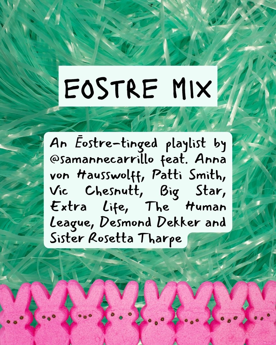 SamAnneCarrillo's tweet photo. ☀️🥚🐇 It's a good Friday and my Ēostre mix is a tribute to my PAAS kit, plastic rosary, cellophane grass, sugar high memories of Easter. Listen at https://t.co/lWALkSiokb ☀️🥚🐇
❌⭕,
@SamAnneCarrillo 
#goodfriday #easter #playlist #mixtape #eostre #paas https://t.co/6K2ucELaIU