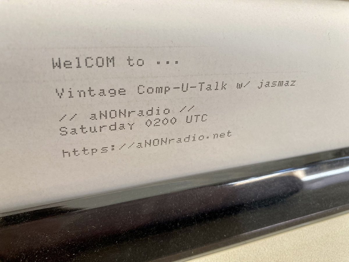 sdf_pubnix's tweet photo. Coming up in 20 minutes at 0200 UTC on https://t.co/TgVHFlWjvX is Vintage Comp-U-Talk - Call in line (929)299-1269

Topics inc Vintage Computer Festival East April 22nd - 24th at the InfoAge Science Museum.

#bbs #community #radio #vintage #computers #retrocomputing #vcf #vcfest https://t.co/RDL02DeZoj