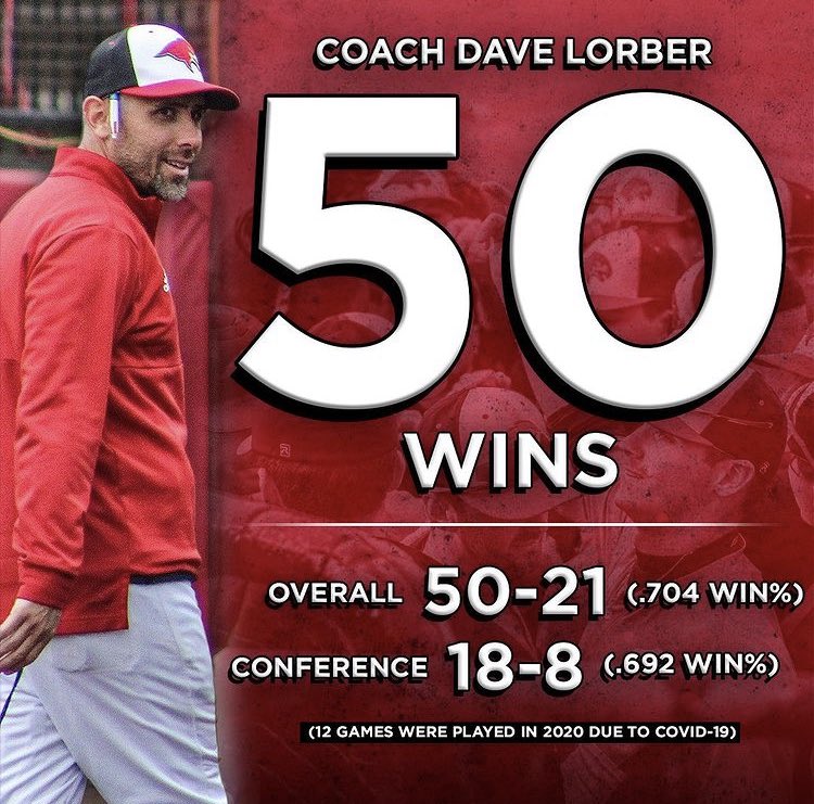 BaseballU's tweet photo. Congratulations to Coach Lorber on #Fifty 
Come out and see the 22-7 ⁦@MSURedhawkBall⁩ Saturday for Alumni Day. 
⁦@d3baseball⁩ ⁦@D3BaseballPod⁩ https://t.co/dRWGo4et8R